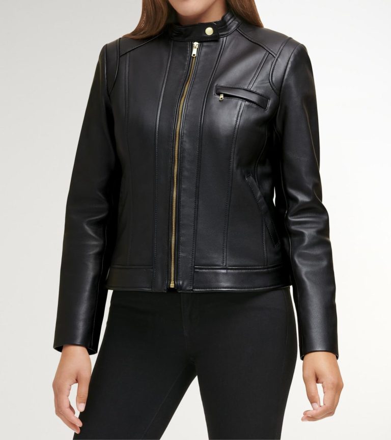 Women's Lambskin Leather Jacket Black