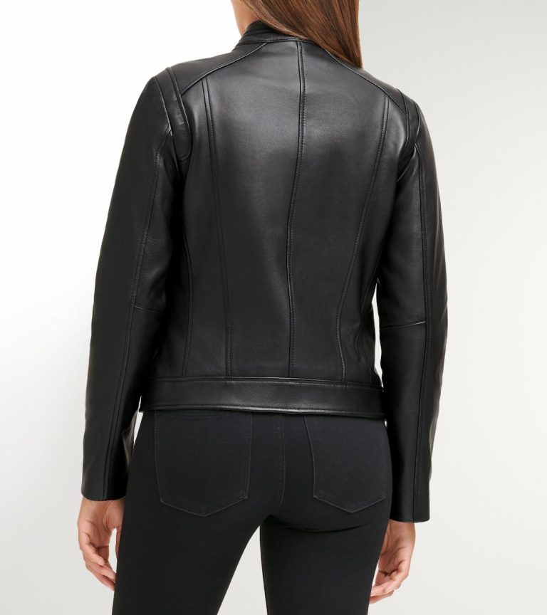 Women's Lambskin Leather Jacket Black